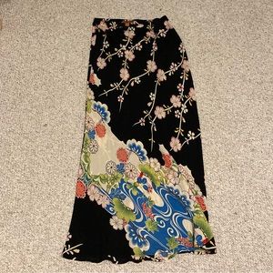 Harari Silk Long Skirt M